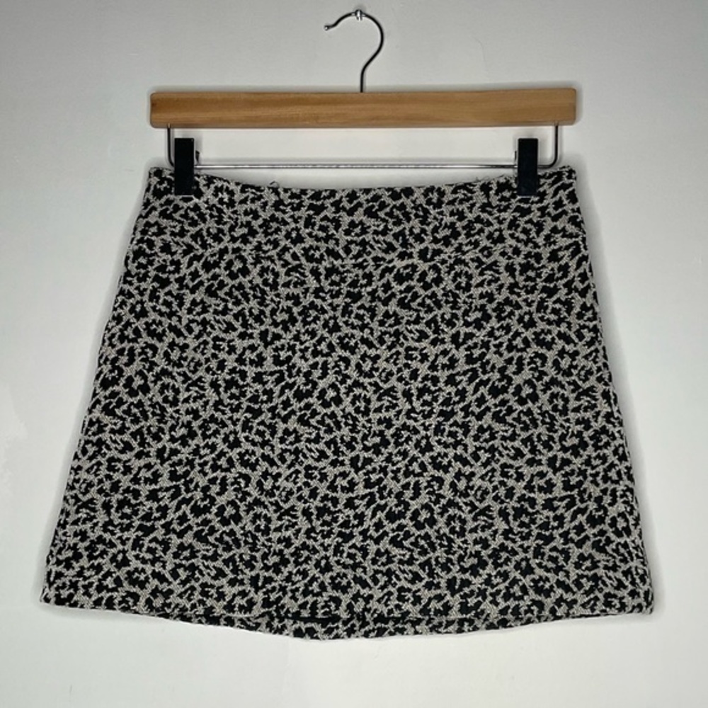 Abercrombie & Fitch Leopard Tapestry Jacquard A-Line Mini Skirt 6
